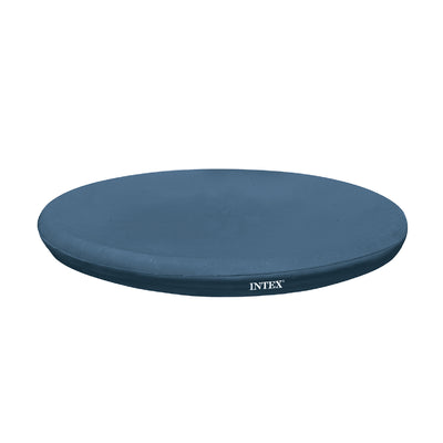 Intex 11.3 Ft Easy Set Swimming Pool Debris Cover Tarp, Blue (Open Box) (2 Pack)