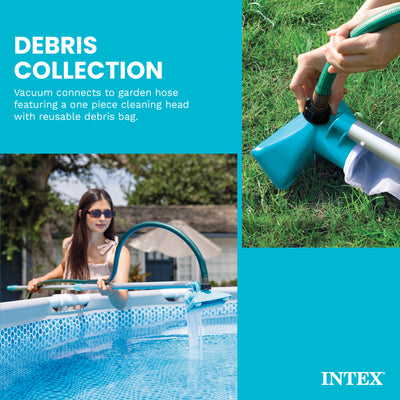 Intex Cleaning Maintenance Swimming Pool Kit w/ Vacuum & Pole |28002E (Open Box)