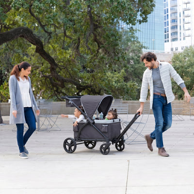 Baby Trend Expedition 2in1 Push/Pull Stroller Wagon w/ Canopy, (Open Box)