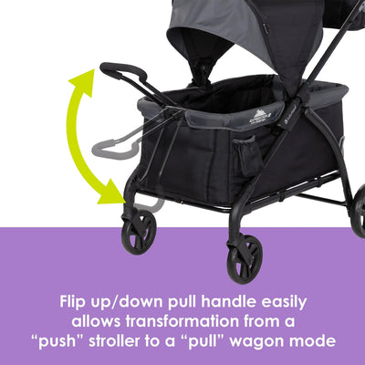 Baby Trend Expedition 2 in 1 Push or Pull Stroller Wagon w/ Canopy, (Open Box)