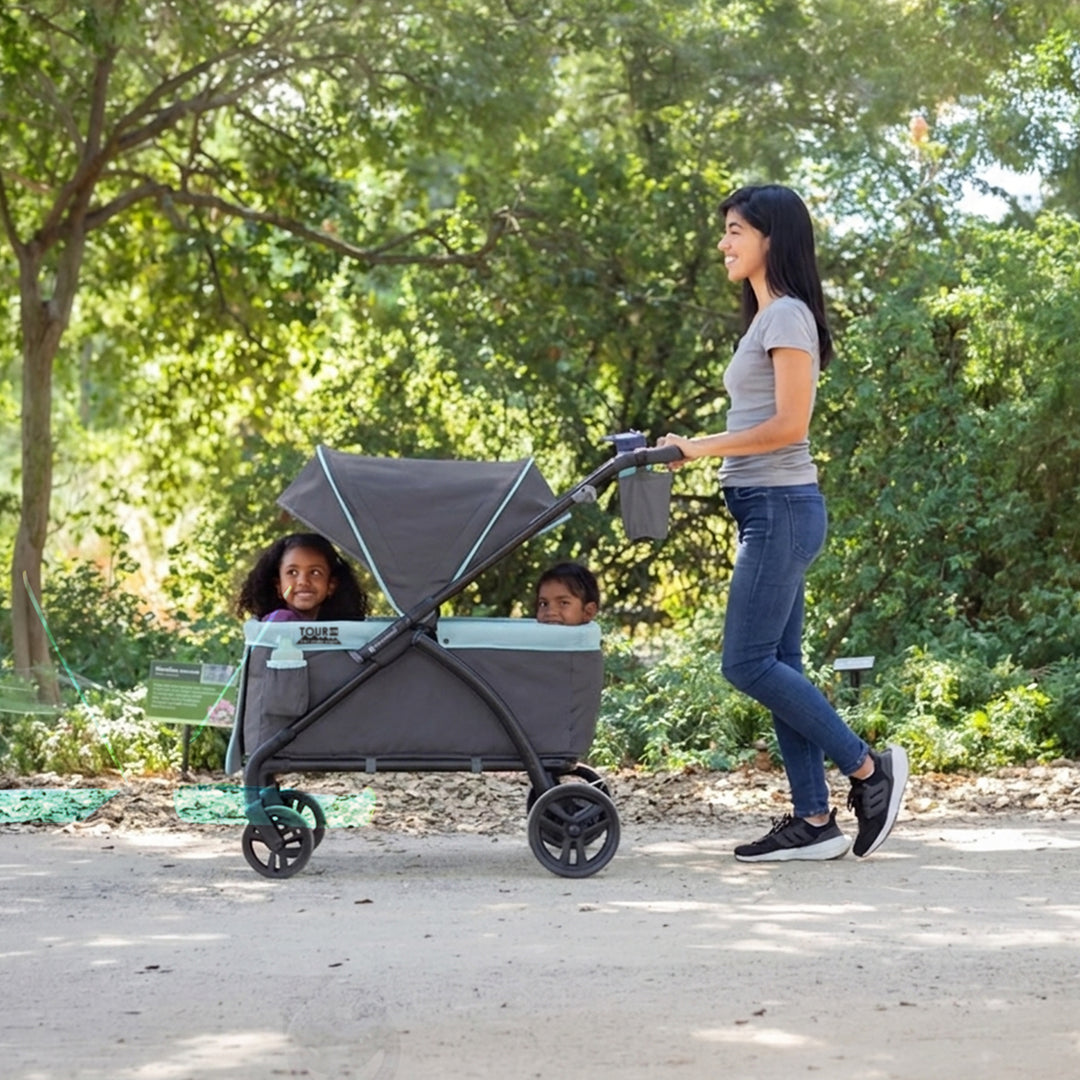 Baby Trend Expedition 2 in 1 Push or Pull Stroller Wagon w/ Canopy, (Open Box) - VMInnovations