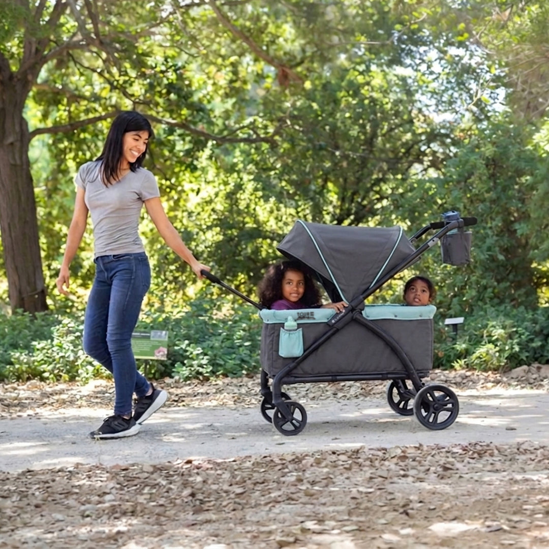 Baby Trend Expedition 2 in 1 Push or Pull Stroller Wagon w/ Canopy, (Open Box) - VMInnovations