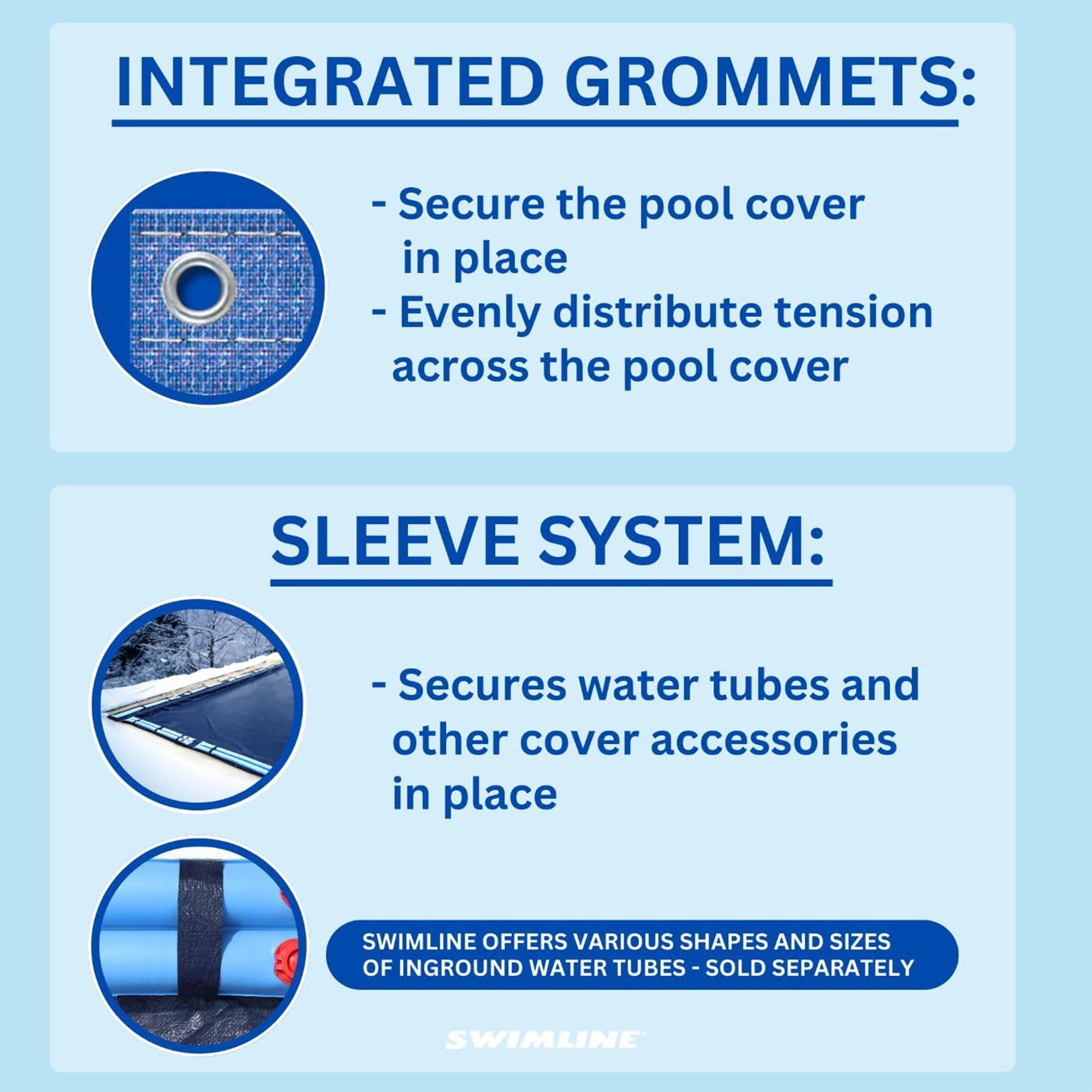 Swimline Hydrotools Super Guard Winter Cover for 12 x 24 Ft Pools (Open Box)