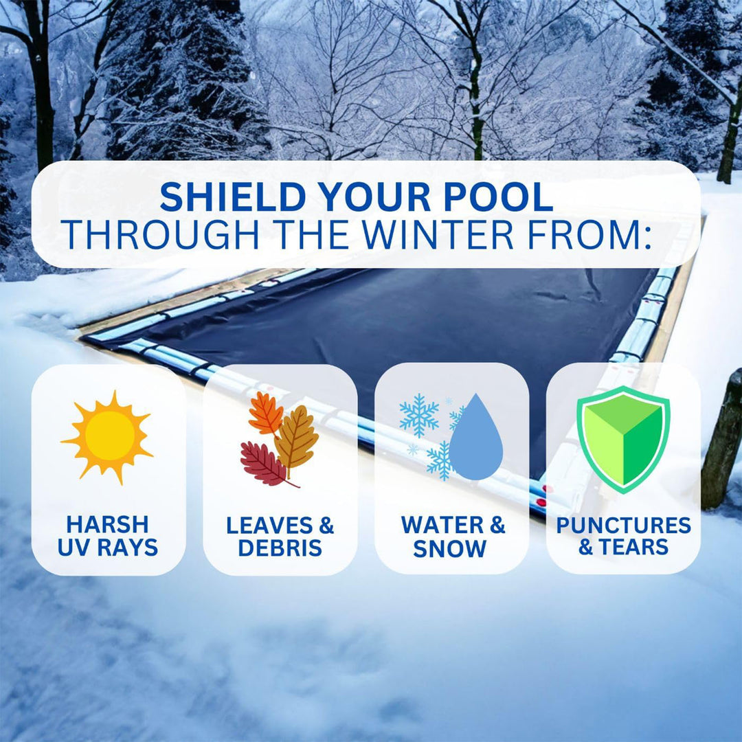 Swimline Hydrotools Super Guard Winter Cover for 30 x 50 Ft Above Ground Pools