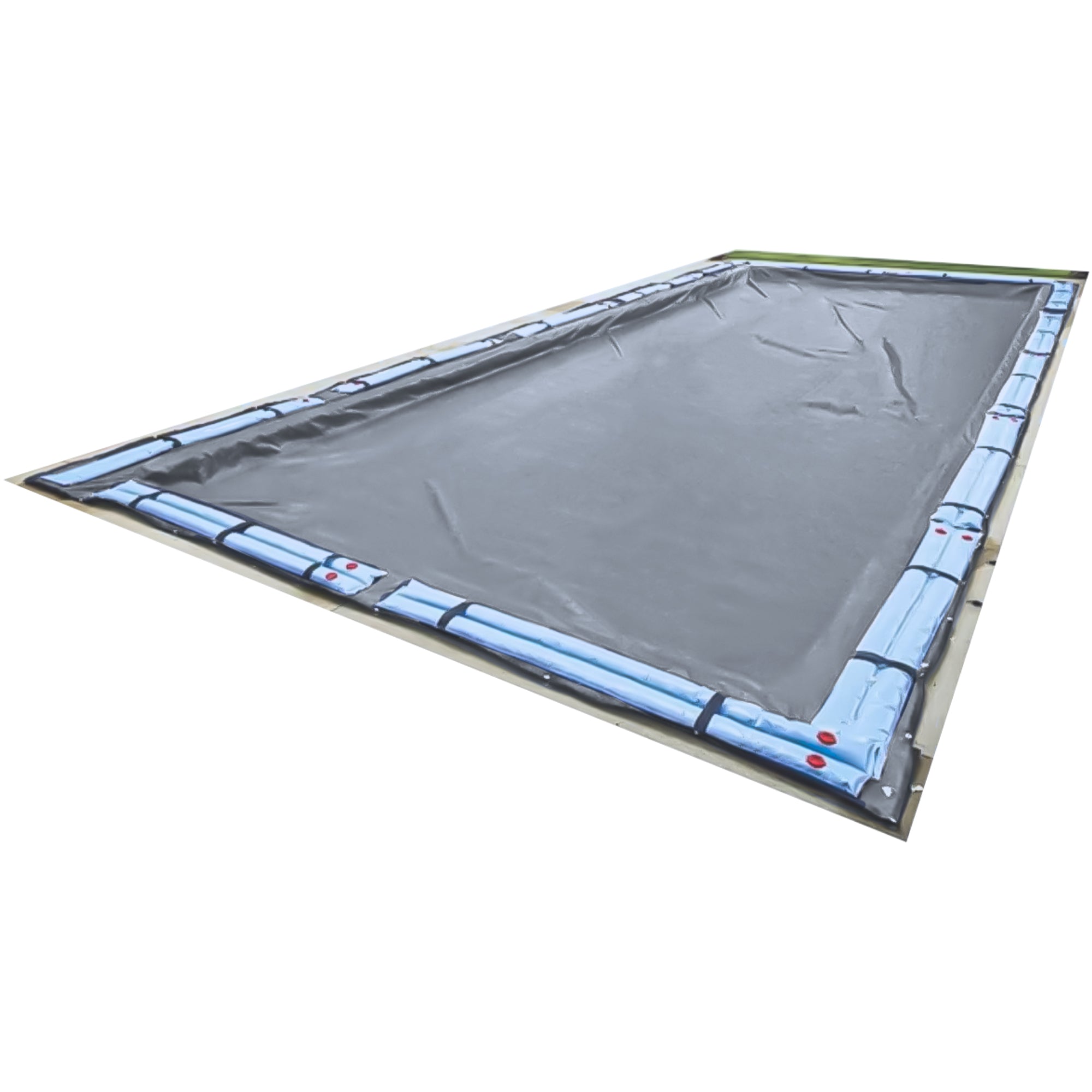Swimline Hydrotools Silver King Winter Pool Cover for 14 x 28 Ft Inground Pools - VMInnovations
