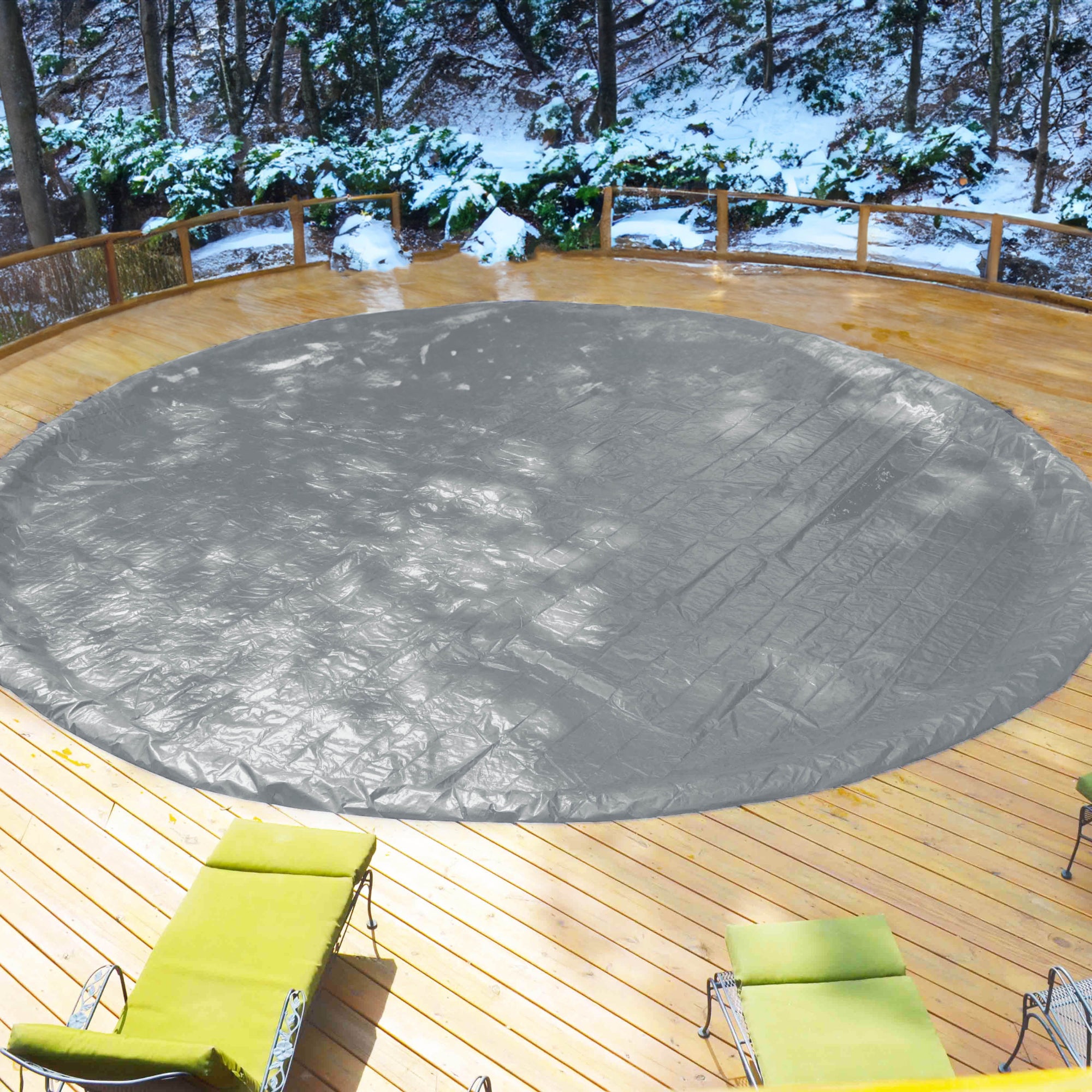 Swimline Hydrotools Silver King Winter Cover for Ground Pools (Open Box)