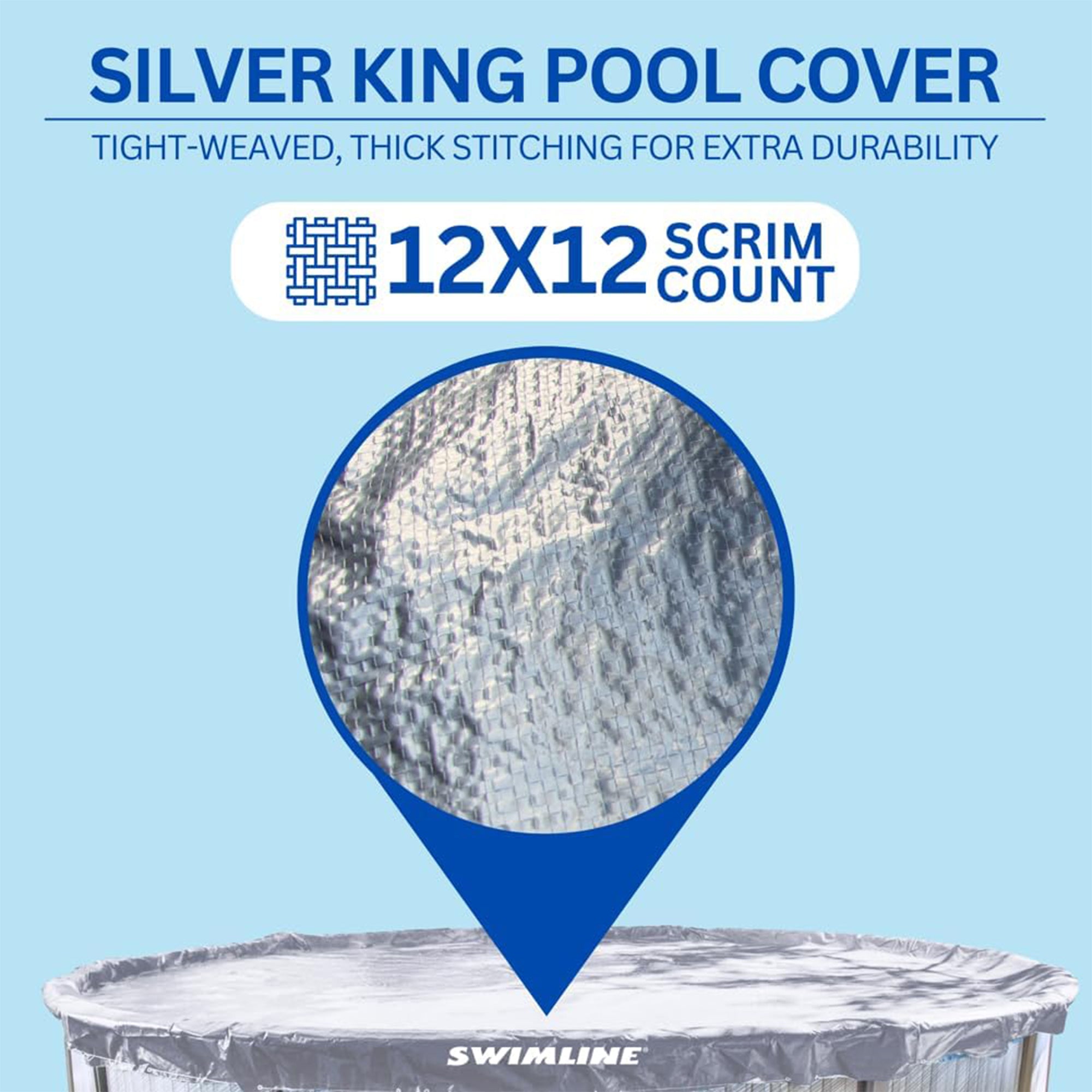 Swimline Hydrotools Silver King Winter Cover for 21 Ft Round Pools (Open Box)