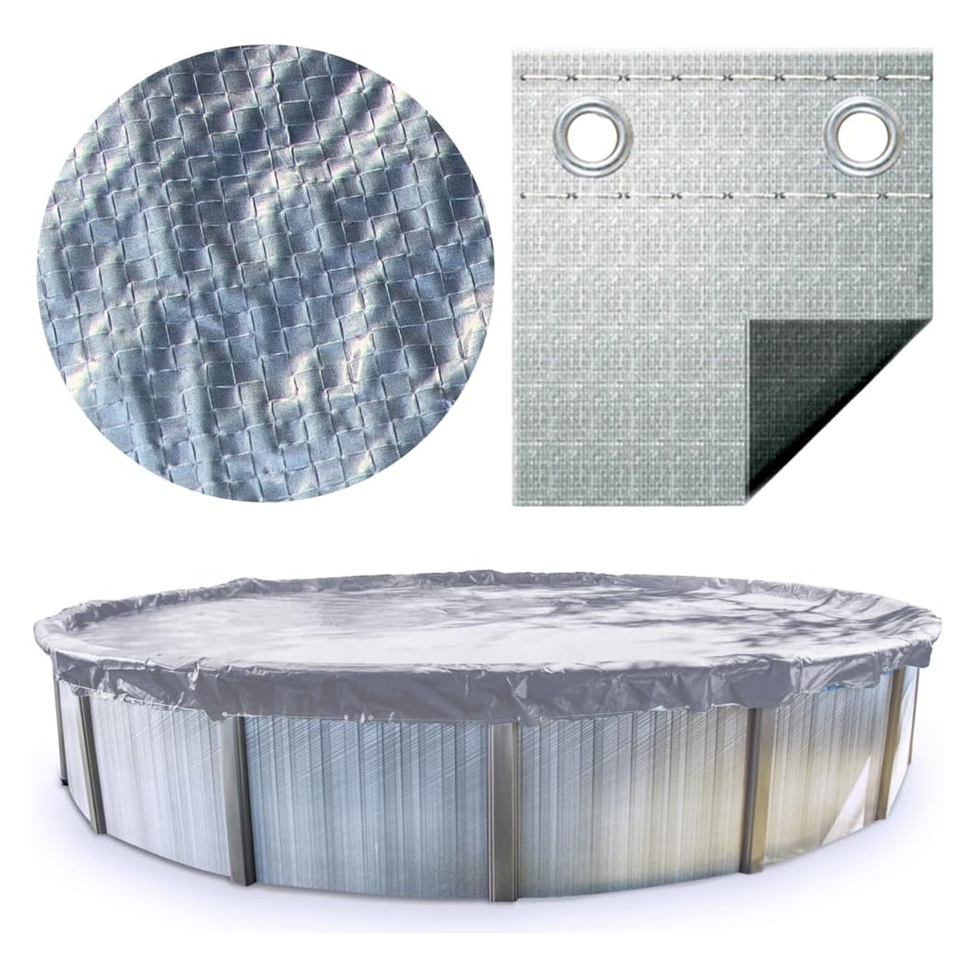 Swimline Hydrotools Silver King Winter Cover for 21 Ft Round Pools (Open Box)
