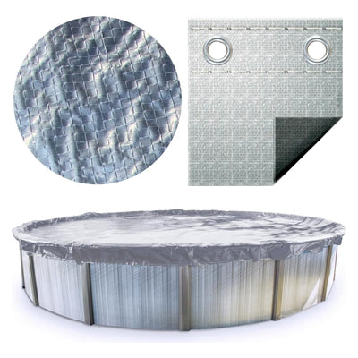 Swimline Hydrotools Silver King Winter Cover for 24 Ft Round Pools (Open Box)