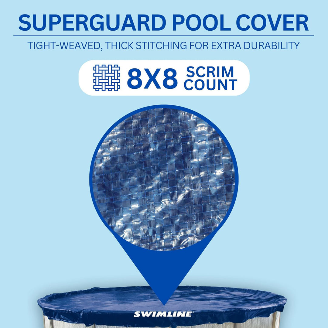Swimline Hydrotools Guard Winter Cover for 24' Above Ground Round Pools (Used)