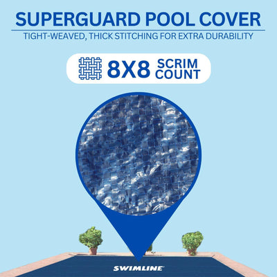 Swimline Supreme Guard Winter Cover, 16'x25' Above Ground Pools (Open Box)