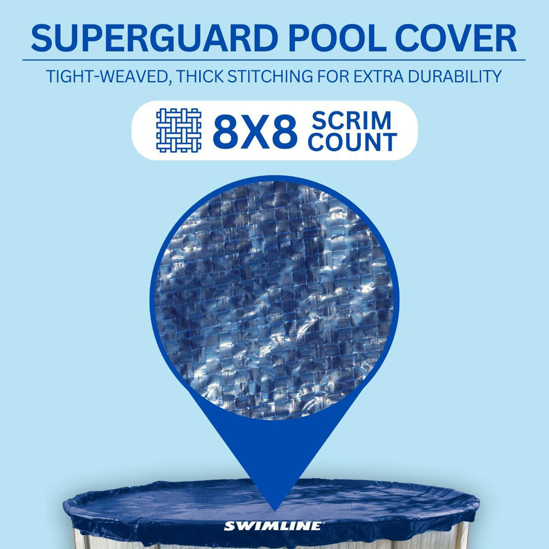 Swimline Hydrotools Guard Winter Cover, 18'x34' Above Ground Pools (Open Box)