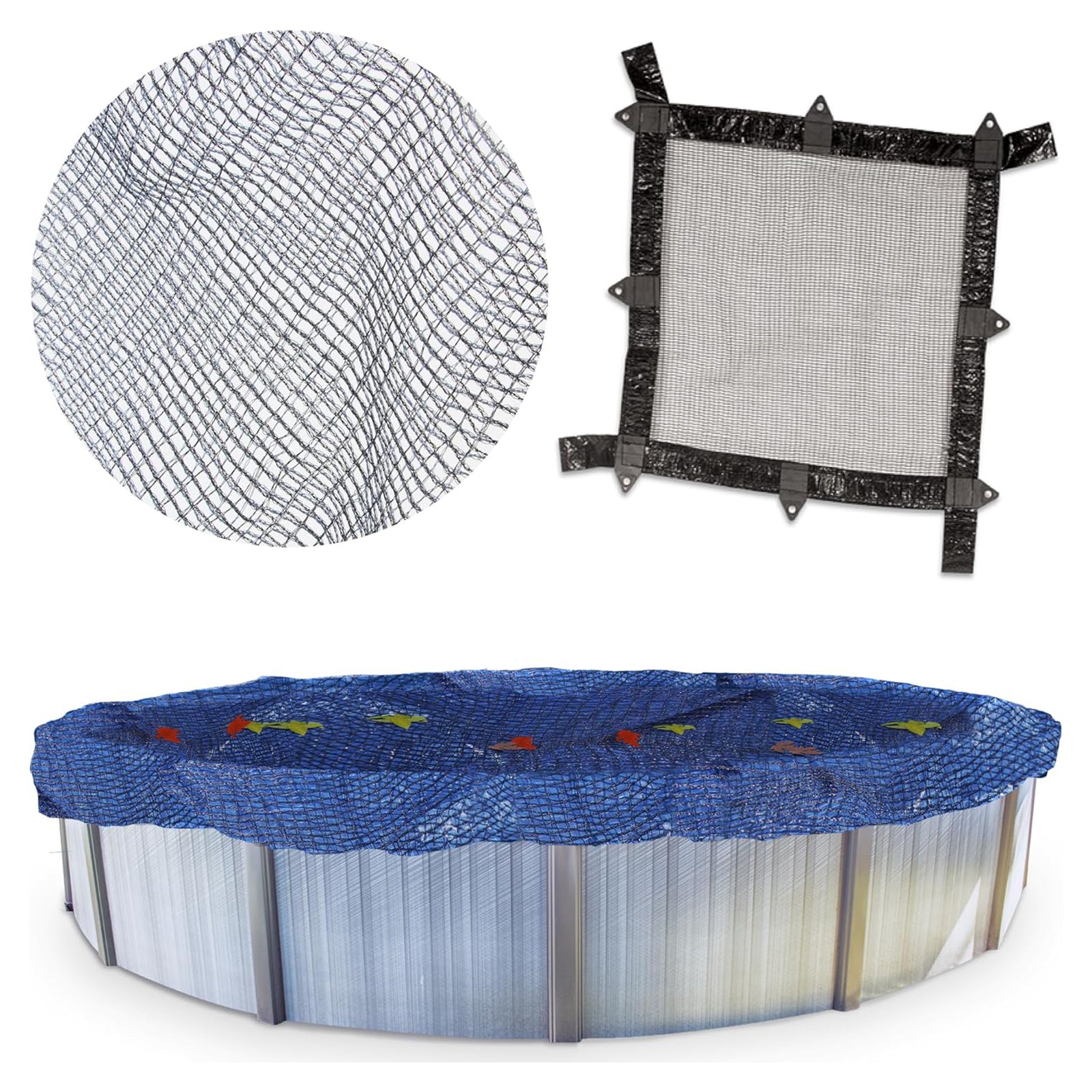 Swimline Hydrotools Leaf Net Winter Pool Cover for 33 Ft Above Ground Pools - VMInnovations