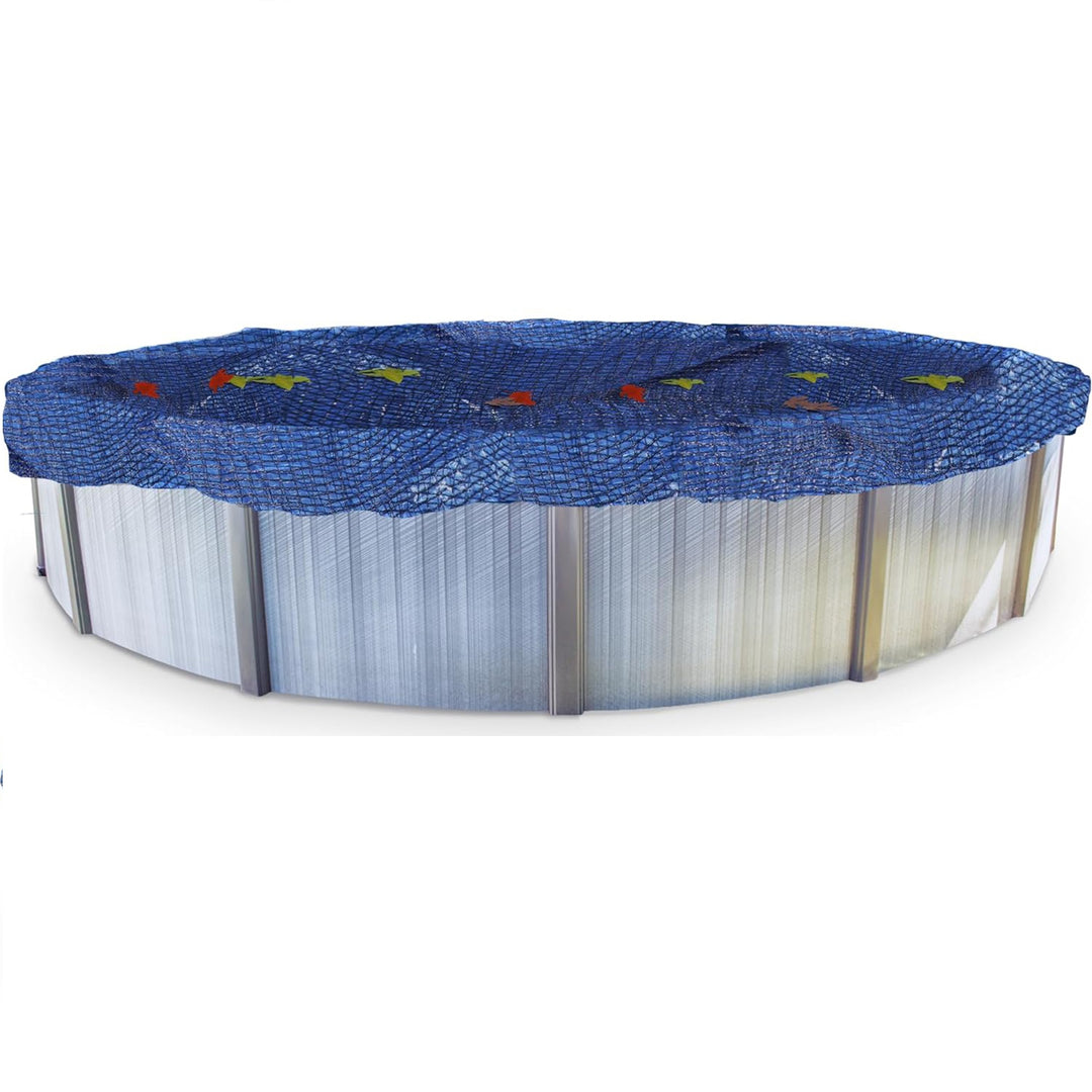 Swimline Hydrotools Leaf Net Winter Above Ground Oval Swimming Pool Cover, Black