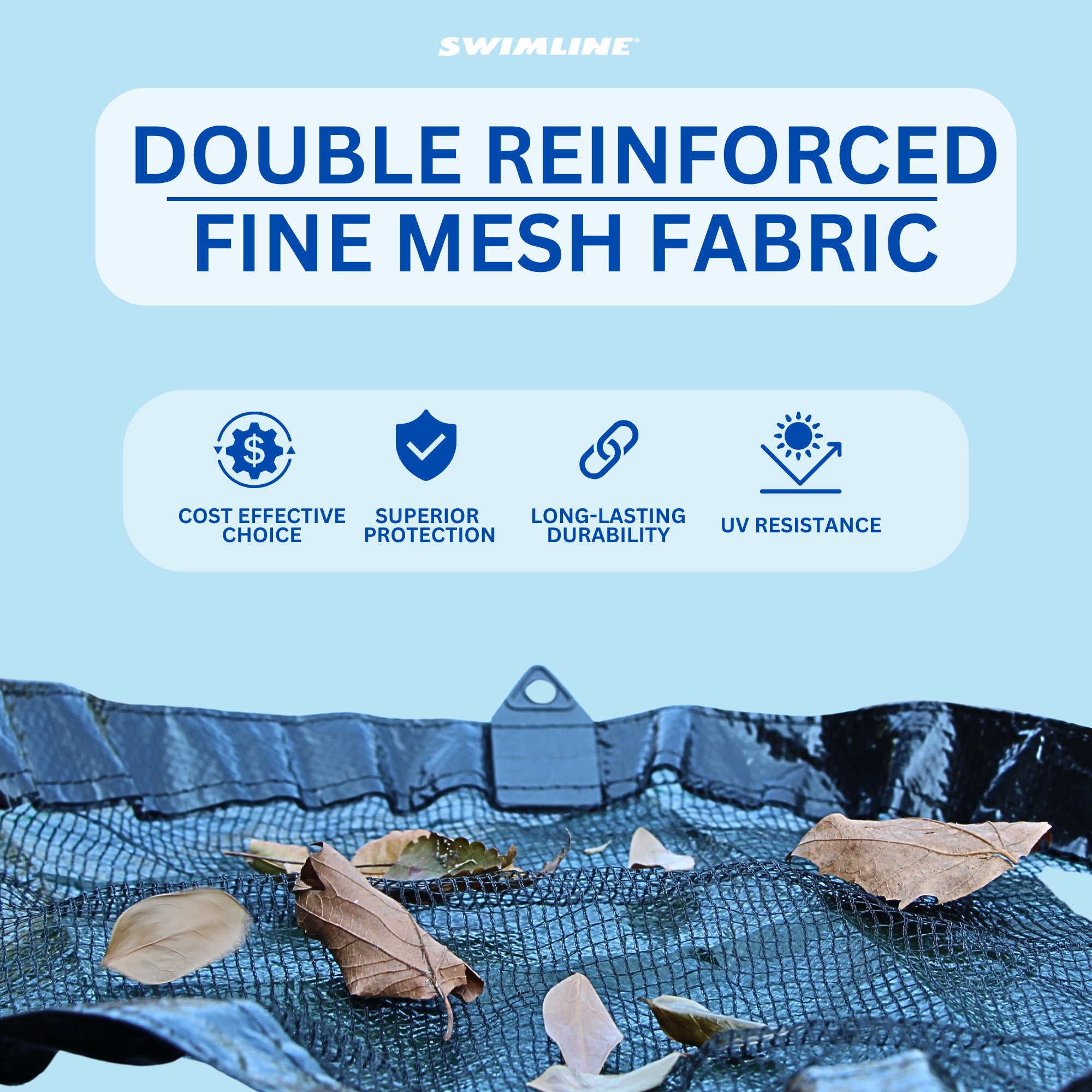 Swimline Hydrotools Leaf Net Winter Pool Cover for 21x43 Ft Above Ground Pools - VMInnovations