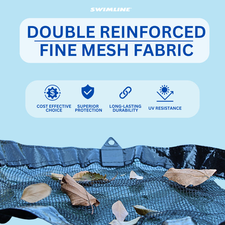 Swimline Hydrotools Leaf Net Winter Pool Cover for 21x43 Ft Above Ground Pools