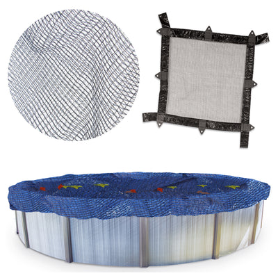 Swimline Hydrotools Leaf Net Winter Pool Cover for 21x43 Ft Above Ground Pools - VMInnovations