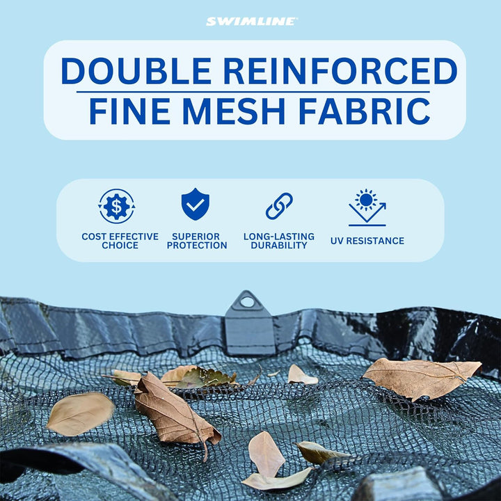 Swimline Hydrotools Leaf Net Winter Pool Cover for 12x20 Ft Above Ground Pools