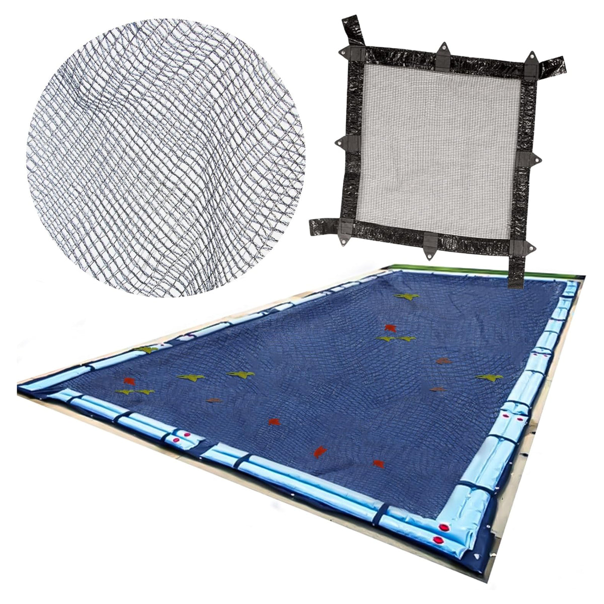 Swimline Hydrotools Leaf Net Winter Pool Cover for 12x20 Ft Above Ground Pools (Open Box)