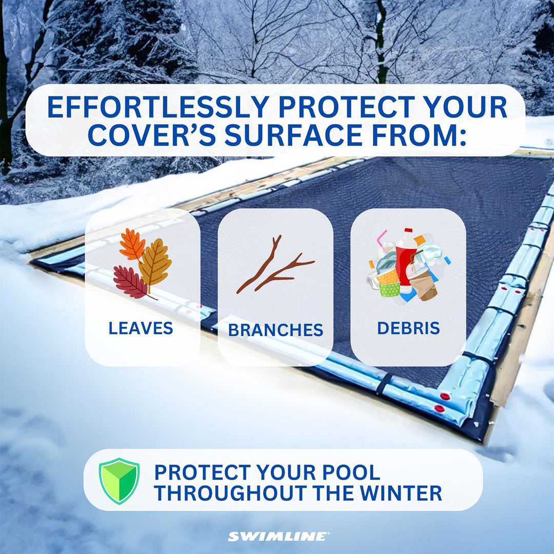 Swimline Hydrotools Leaf Net, Cover for Above Ground Pool, 20x28’ (Open Box)