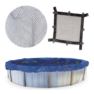 Swimline Hydrotools Leaf Net Winter Pool Cover for 25x40 Ft Above Ground Pools - VMInnovations