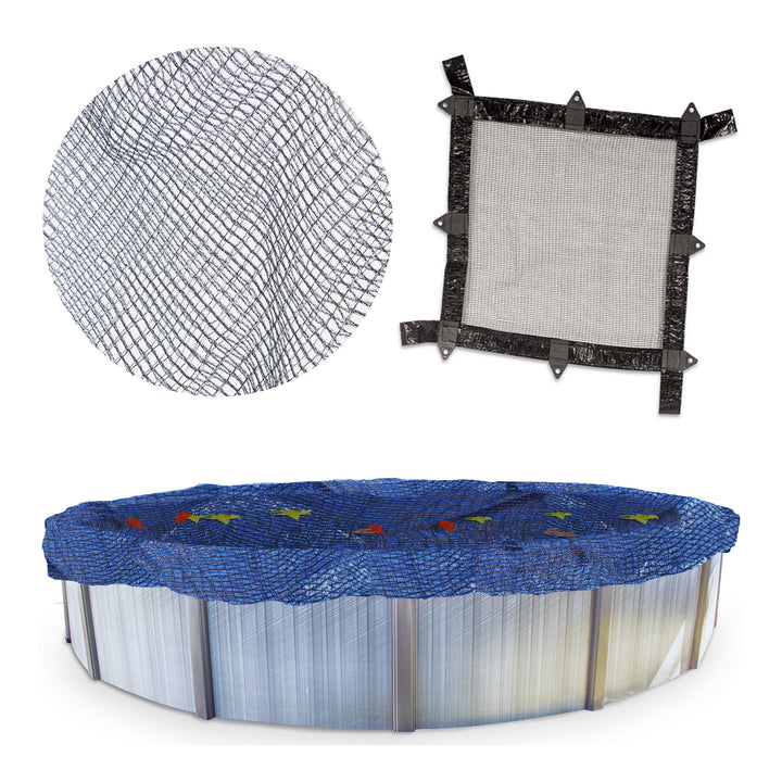 Swimline Hydrotools Leaf Net Winter Pool Cover for 25x45 Ft Above Ground Pools - VMInnovations