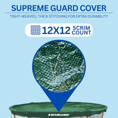 Swimline Hydrotools Supreme Guard Winter Cover for 12' Above Ground Round Pools - VMInnovations