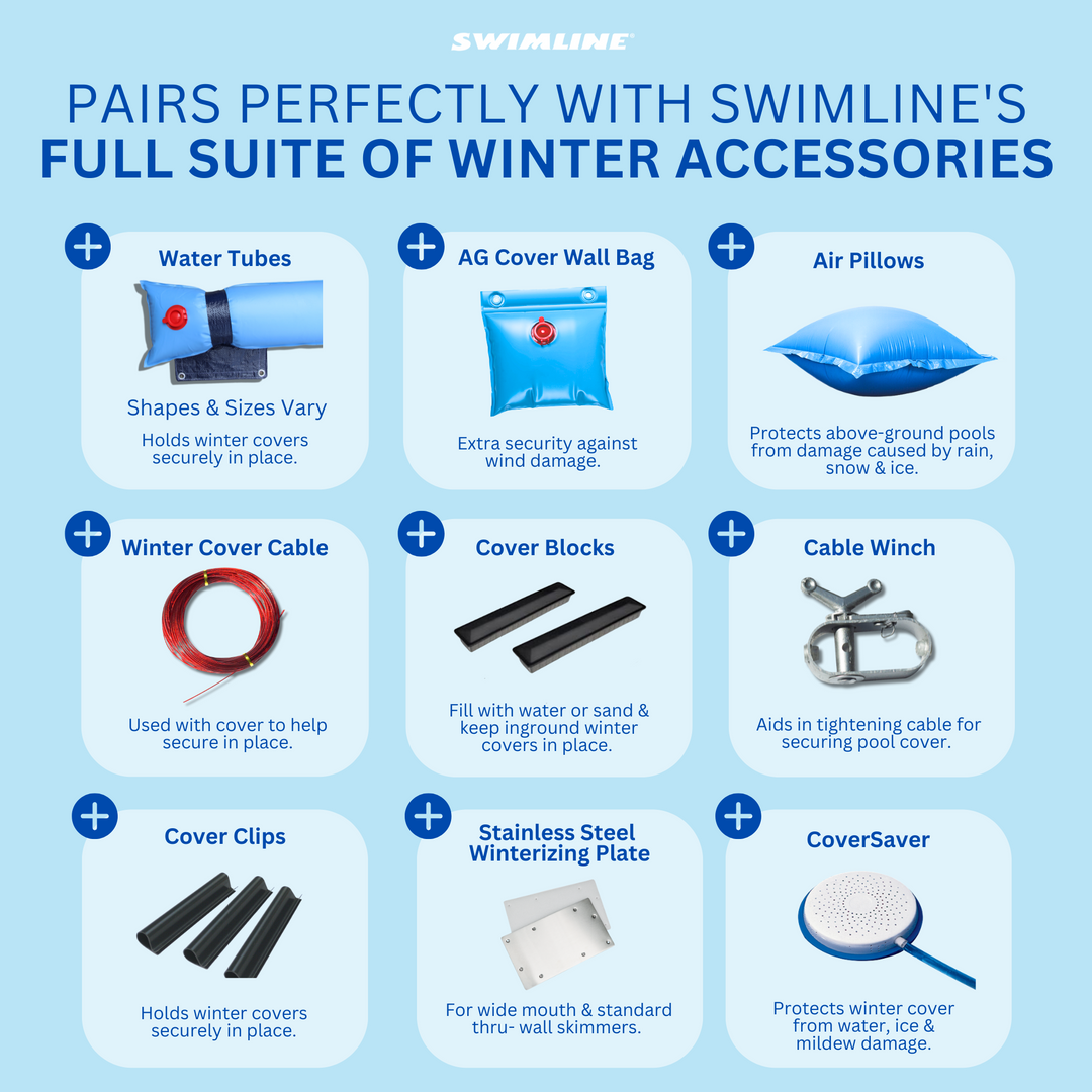 Swimline Hydrotools Supreme Guard Winter Cover for 15' Above Ground Round Pools