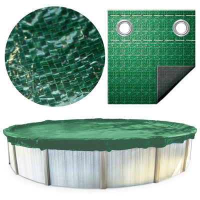 Swimline Hydrotools Supreme Guard Winter Cover for 18x33 Ft Above Ground Pools - VMInnovations