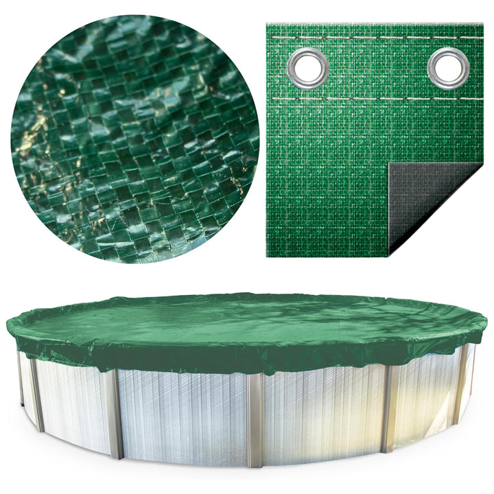 Swimline Hydrotools Supreme Guard Winter Cover for 18x34 Ft Above Ground Pools
