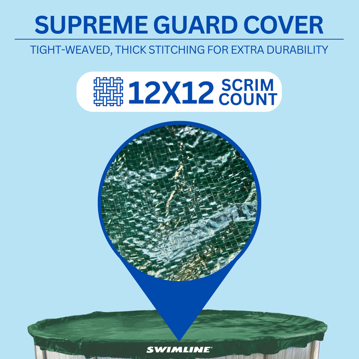 Swimline Hydrotools Supreme Guard Winter Cover for 18x40 Ft Above Ground Pools