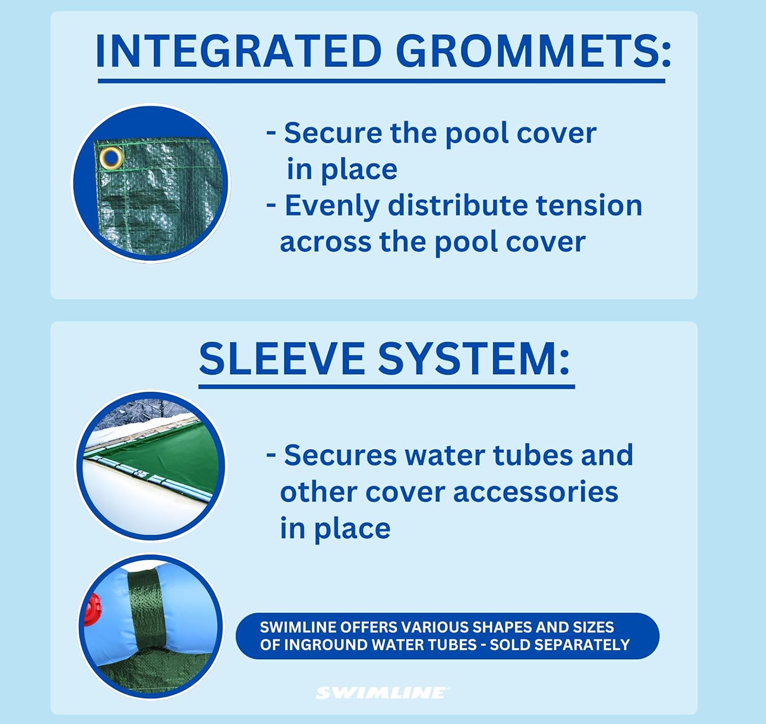 Swimline Hydrotools Supreme Guard Winter Pool Cover for 20x36 Ft Inground Pools - VMInnovations