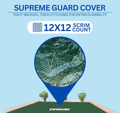 Swimline Hydrotools Supreme Guard Winter Pool Cover for 20x36 Ft Inground Pools - VMInnovations