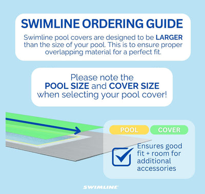 Swimline Hydrotools Supreme Guard Winter Pool Cover for 20x36 Ft Inground Pools - VMInnovations