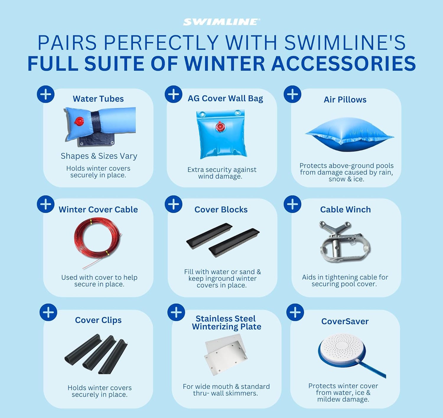Swimline Hydrotools Supreme Guard Winter Pool Cover for 20x36 Ft Inground Pools - VMInnovations