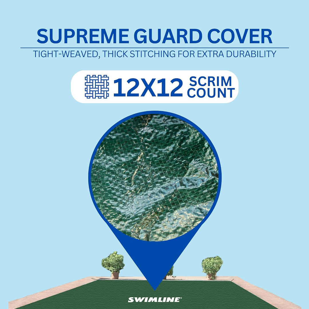 Swimline Hydrotools Supreme Guard Winter Cover, 25x45' Inground Pools (Open Box)
