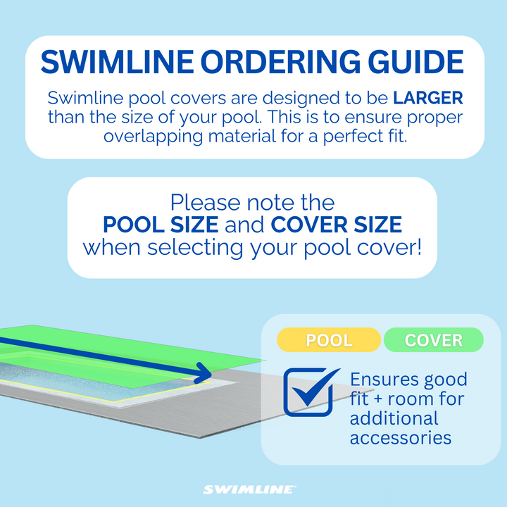 Swimline Hydrotools Winter Cover for 12x20 Ft Above Ground Pools (Open Box)