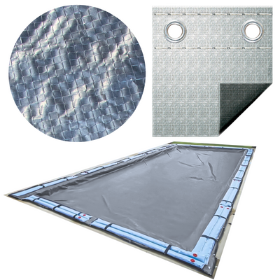 Swimline Hydrotools Silver King Winter Cover for 12x20 Ft Above Ground Pools