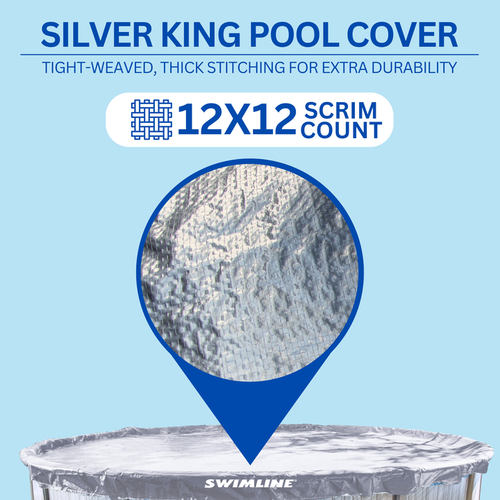 Swimline Hydrotools Silver King Winter Cover for 12x20 Ft Above Ground Pools