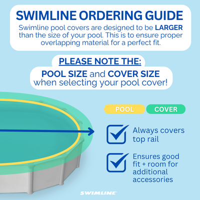 Swimline Hydrotools King Winter Cover for 12x20 Ft Above Ground Pools (Open Box) - VMInnovations
