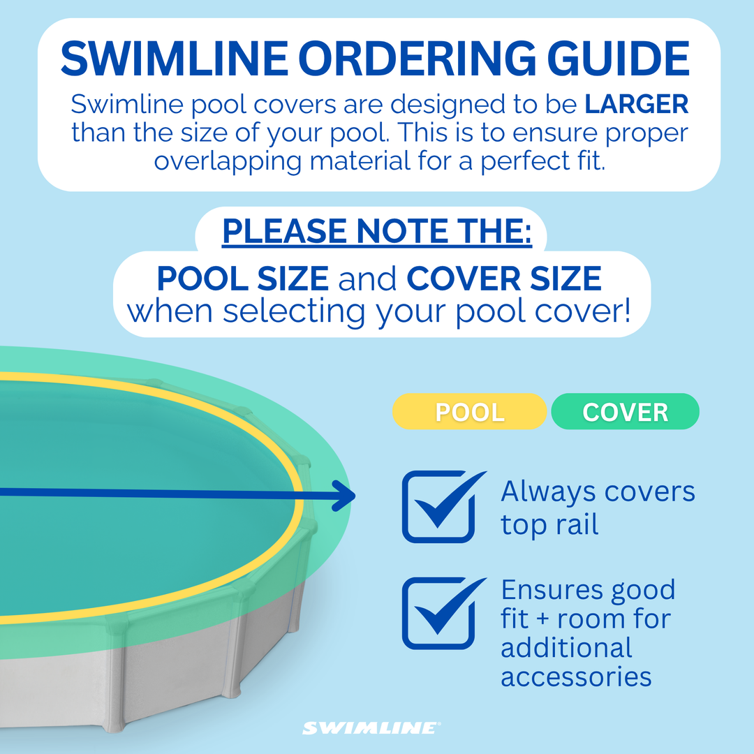Swimline Hydrotools King Winter Cover for 12x20 Ft Above Ground Pools (Open Box)