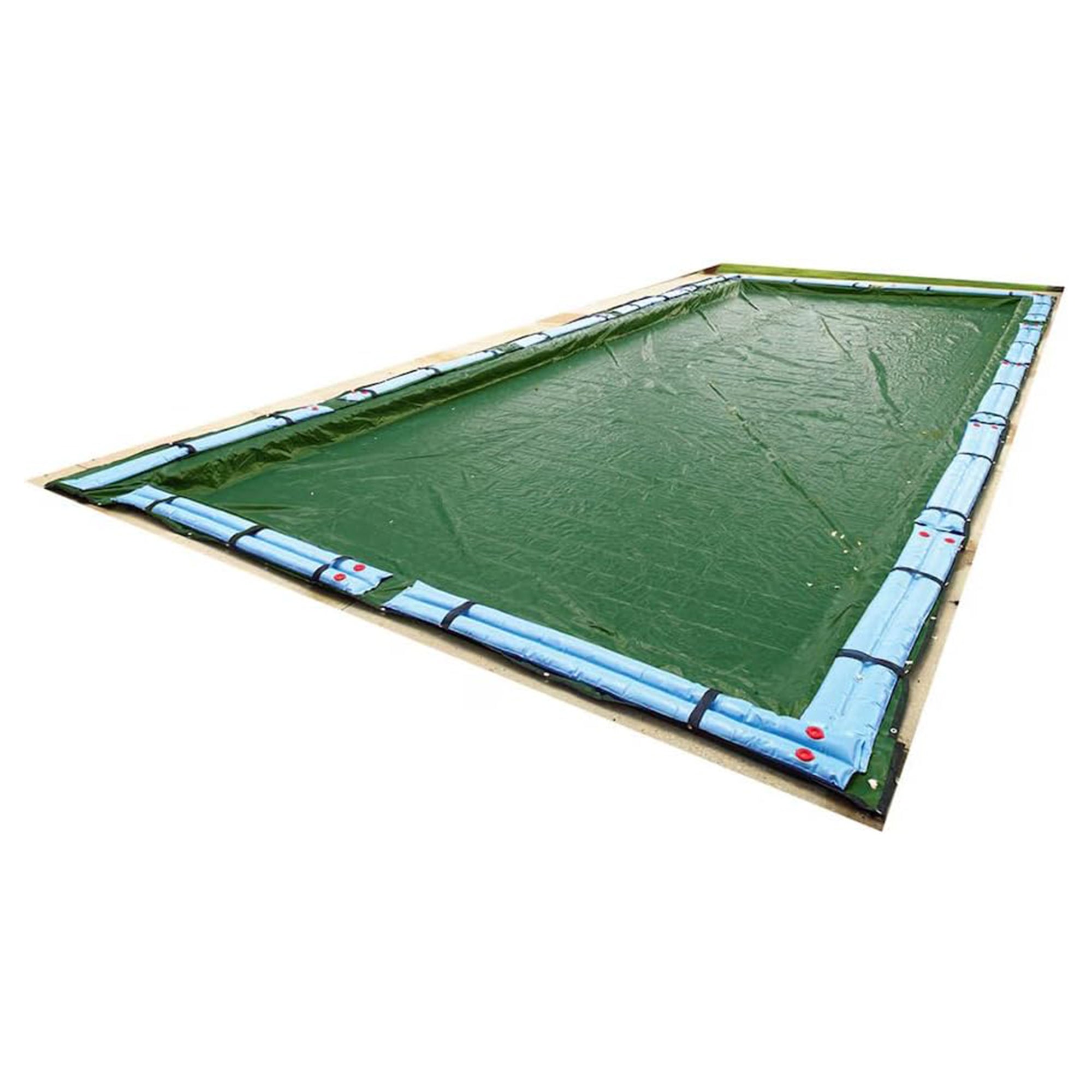 Swimline Hydrotools Silver King Winter Pool Cover for 16 x 32 Ft Inground Pools - VMInnovations