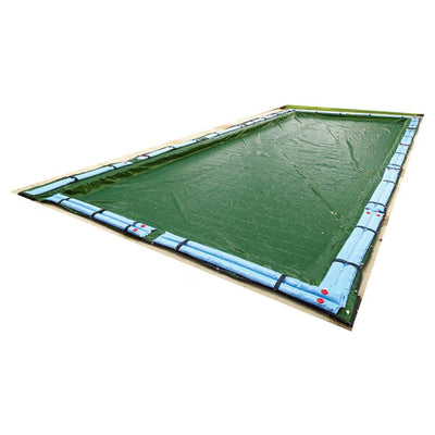 Swimline Hydrotools Silver King Winter Pool Cover for 16 x 32 Ft Inground Pools - VMInnovations