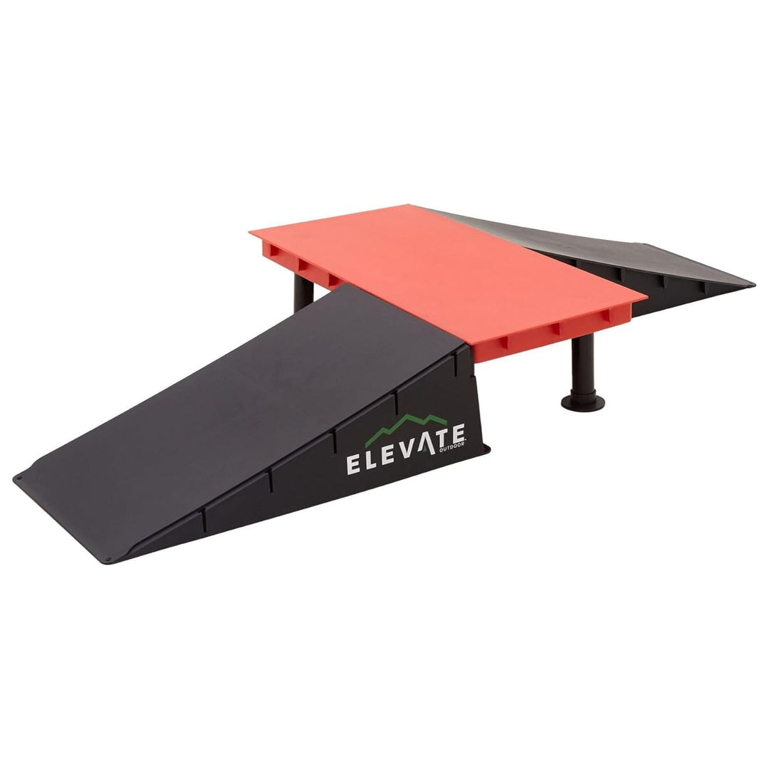 Elevate EZ-Link Skateboard Ramp 3-Piece Set w/3 Setup Options, Orange (Used)