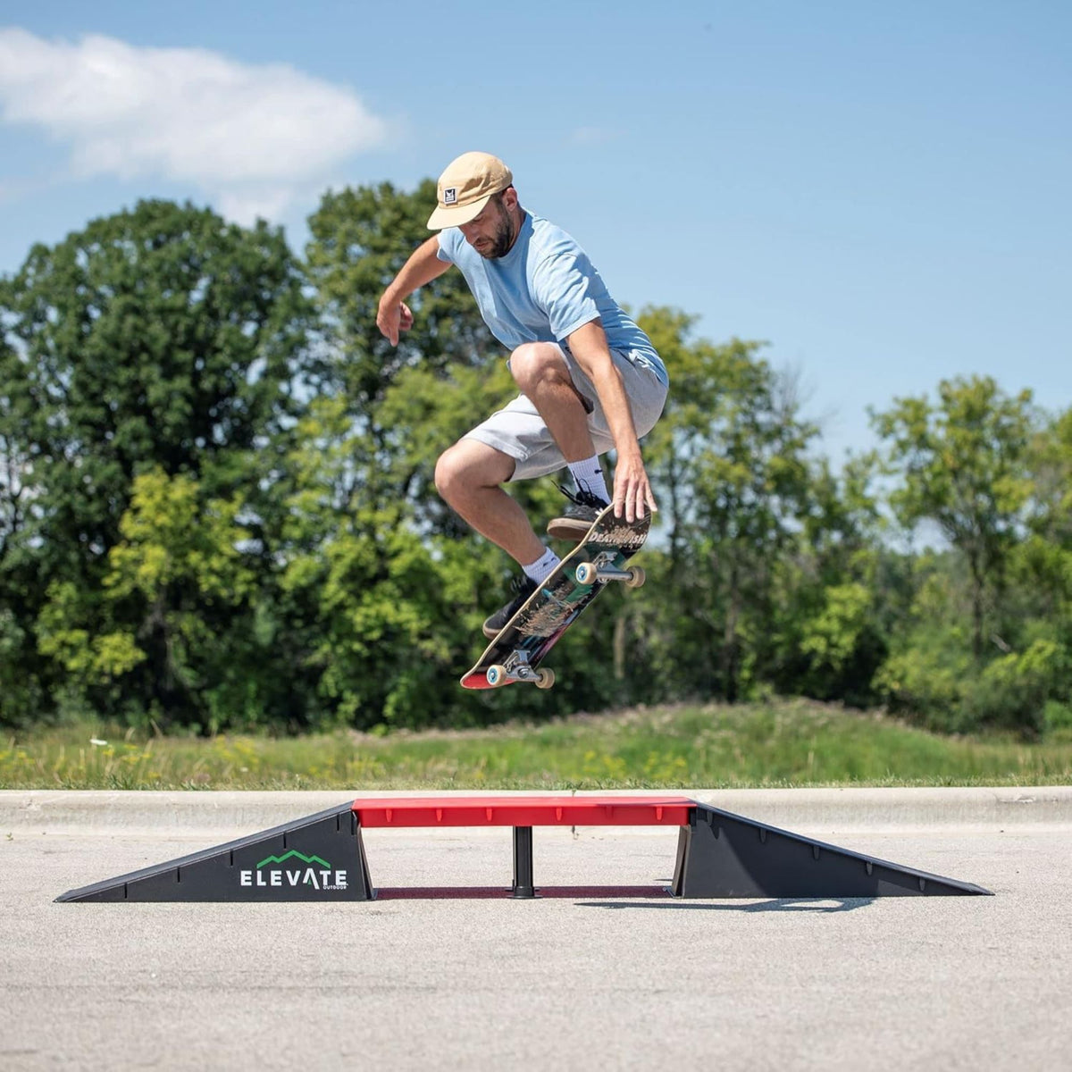 Elevate Outdoor EZ-Link Skateboard Ramp 3pc Set w/3 Setup Options (Open Box) - VMInnovations