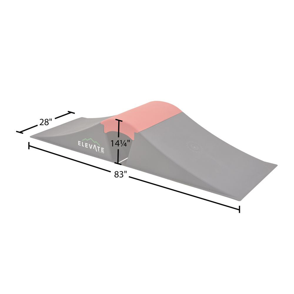 Elevate Outdoor Wave Skateboard Ramp 3-Piece Set with 3 Setup Options, Orange - VMInnovations