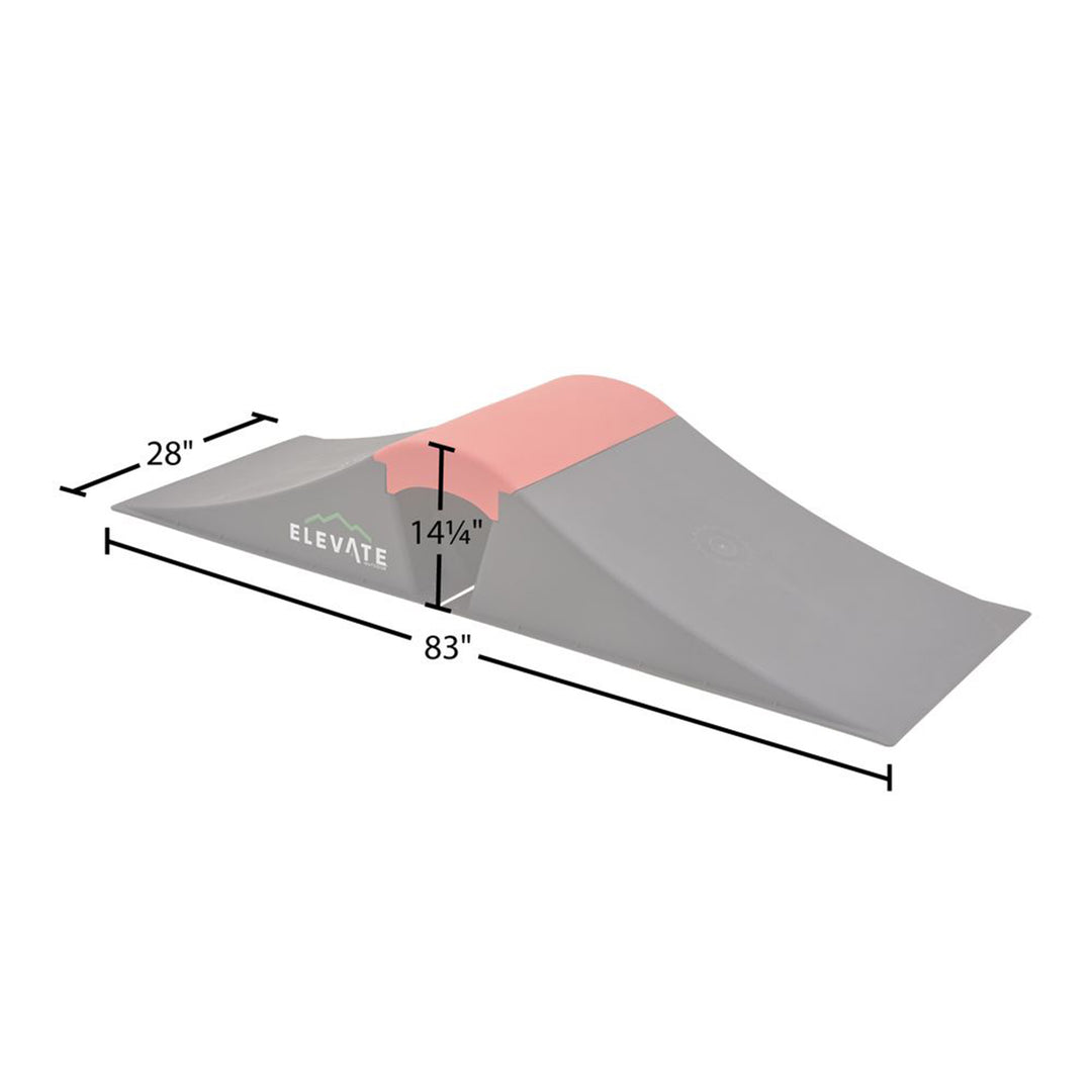 Elevate Outdoor Wave Skateboard Ramp 3-Piece Set with 3 Setup Options, Orange - VMInnovations
