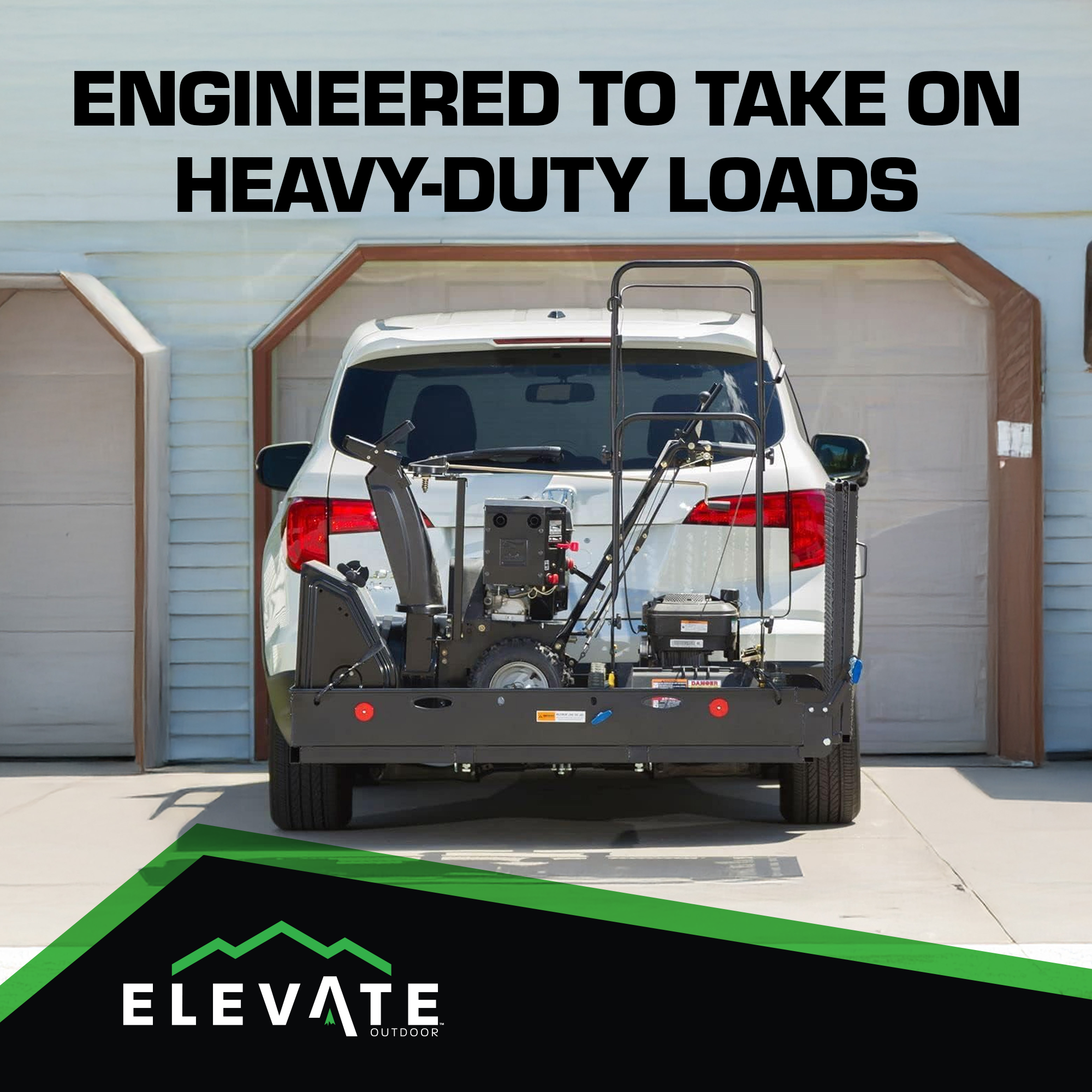 Elevate Outdoor Aluminum Tray Premium Cargo Carrier with 60-Inch Loading Ramp - VMInnovations