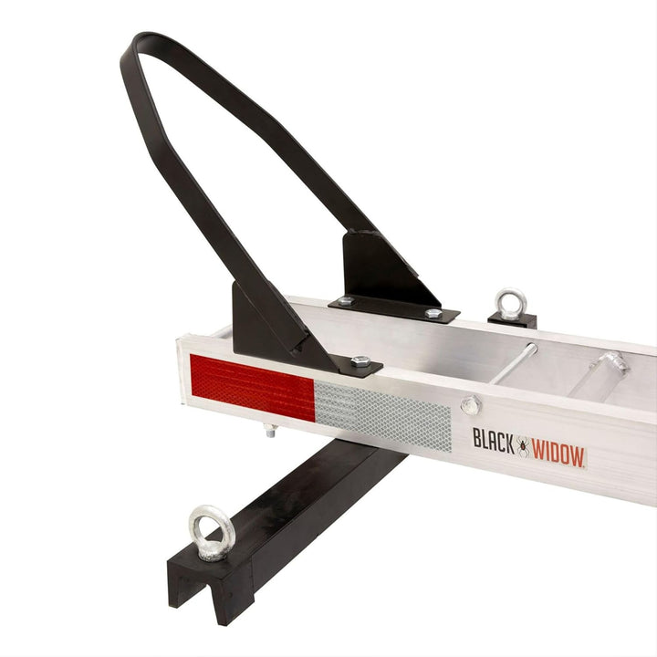 Black Widow Dirt Bike Carrier with Wheel Chock and 400 Pound Capacity, Silver