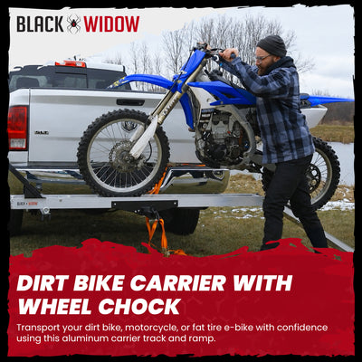 Black Widow Dirt Bike Carrier w/Wheel Chock & 400lbs Capacity  (For Parts) - VMInnovations